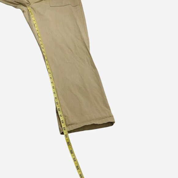 NWT St Johns Bay Chino Straight Pants Womens 12 Beige Khaki High-Rise - Picture 5 of 10